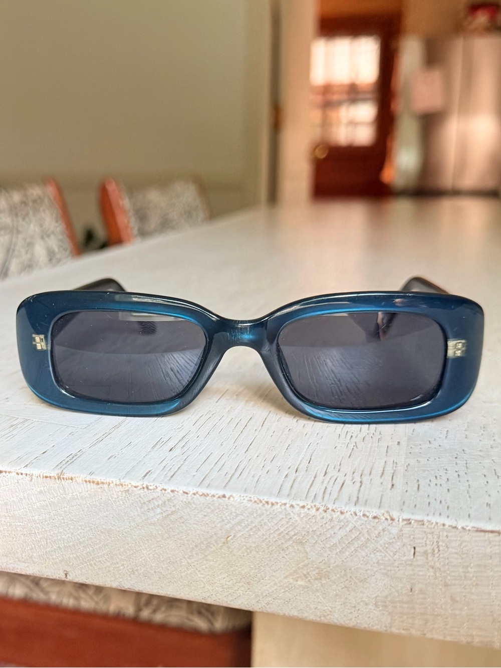 Gucci vintage 90’s Blue Rectangular Women's Sunglasses